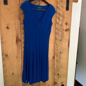 Dress: Ralph Lauren, size 8, blue